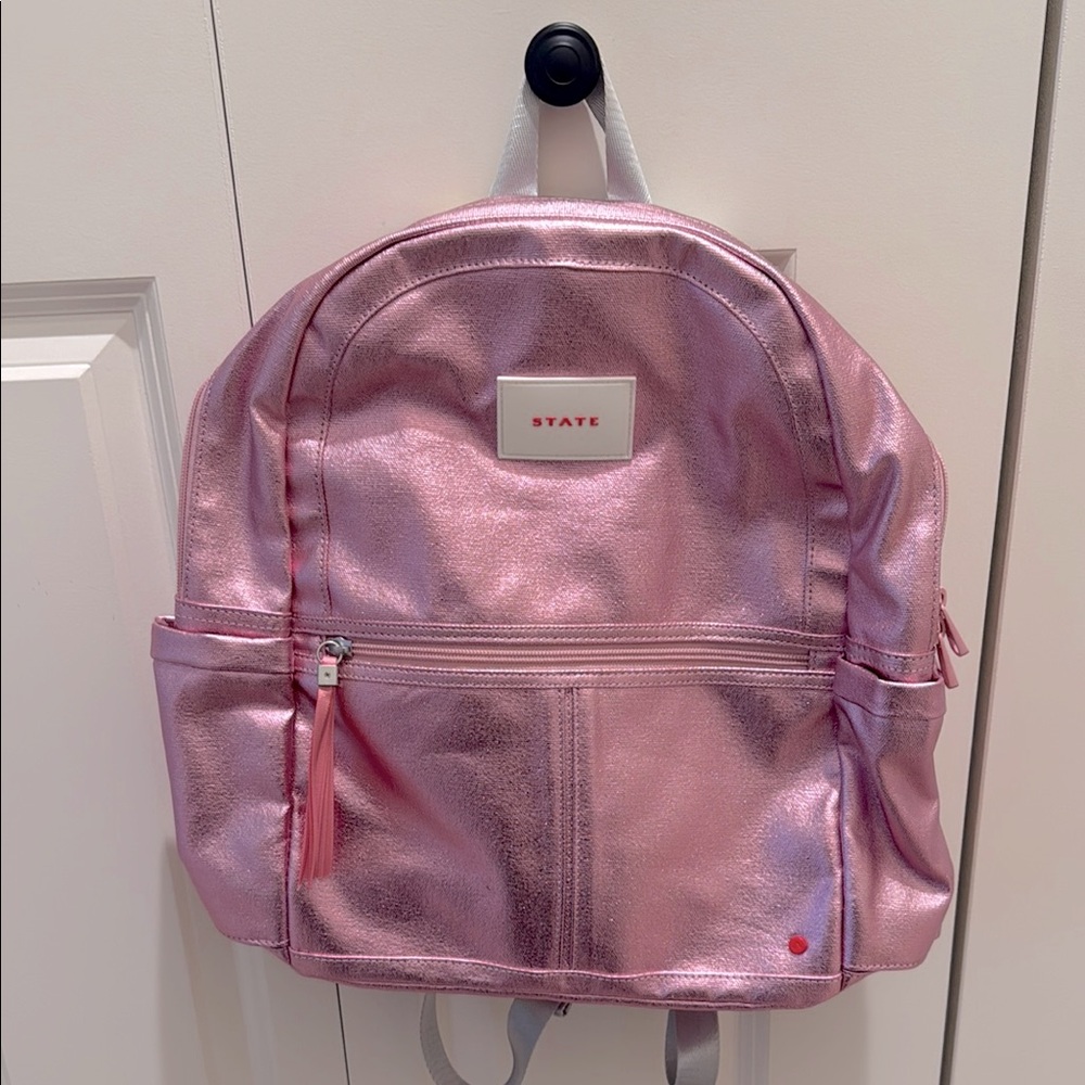 State Metallic Pink Backpack